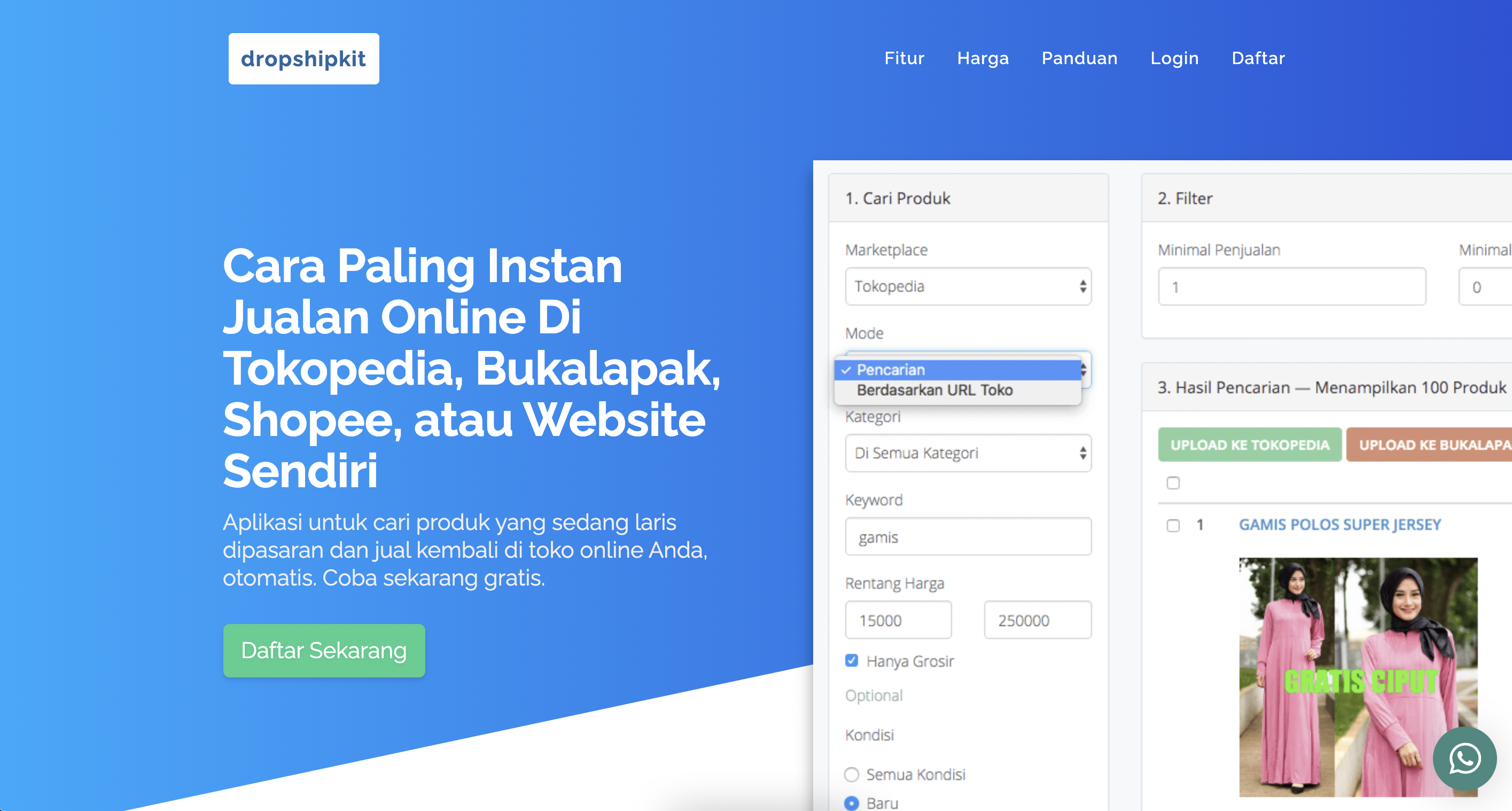 Customer profile user interface